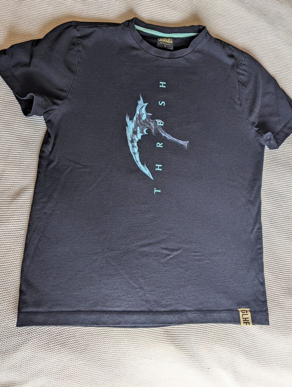 Riot Games League of Legends Thresh Gaming T-shirt Sz Medium Black 100% Cotton